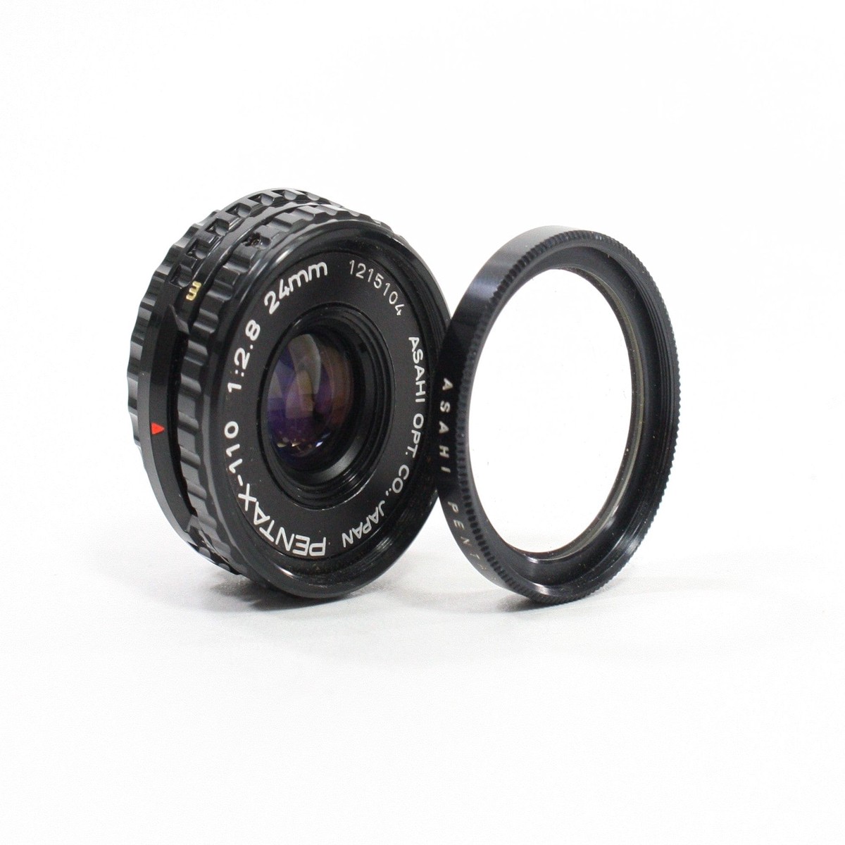Pentax 24mm f/2.8 Lens with Filter for Pentax 110 Camera