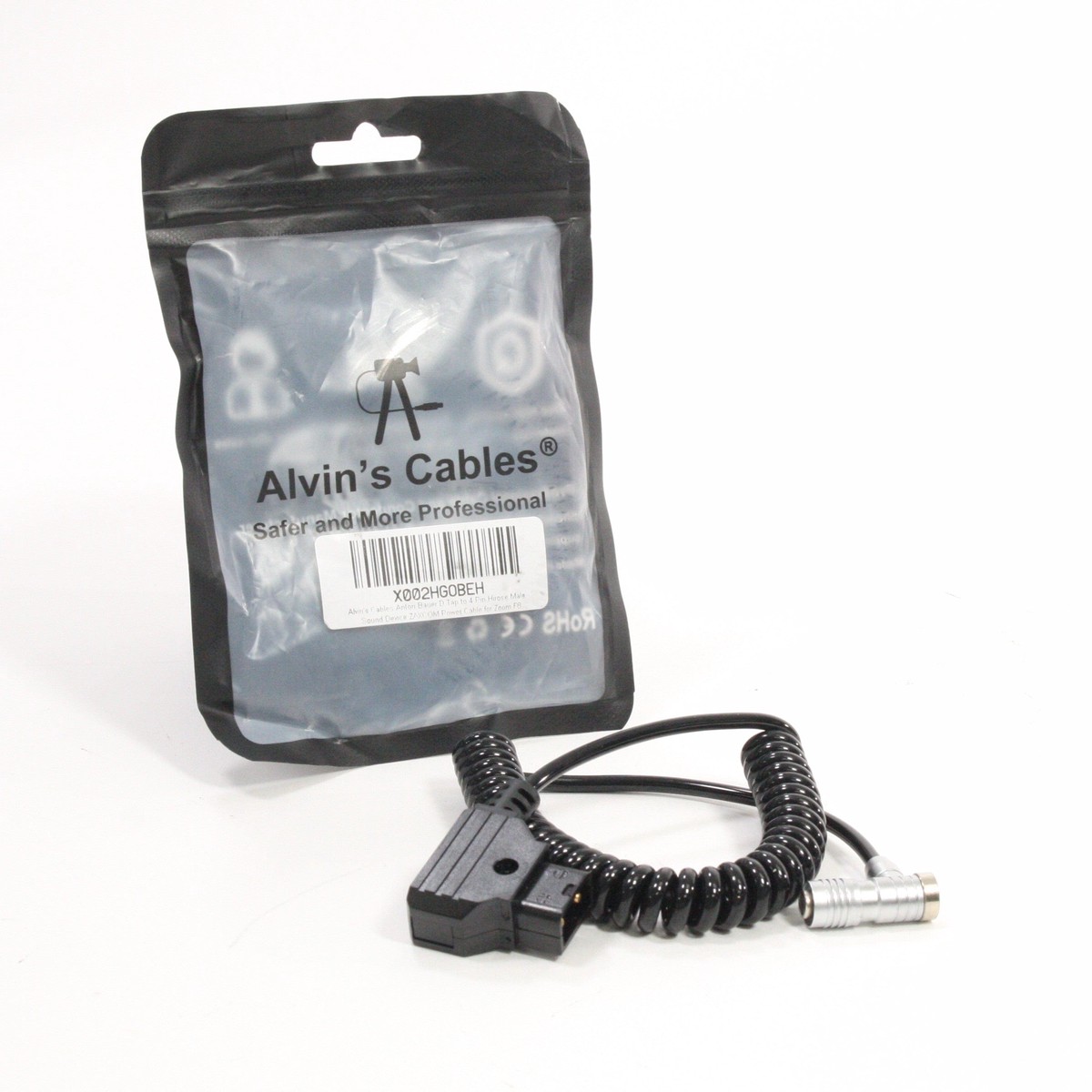 Alvin's Cables DTap to 4 Pin Male Sound Device Zaxcom Power Cable for Zoom F8