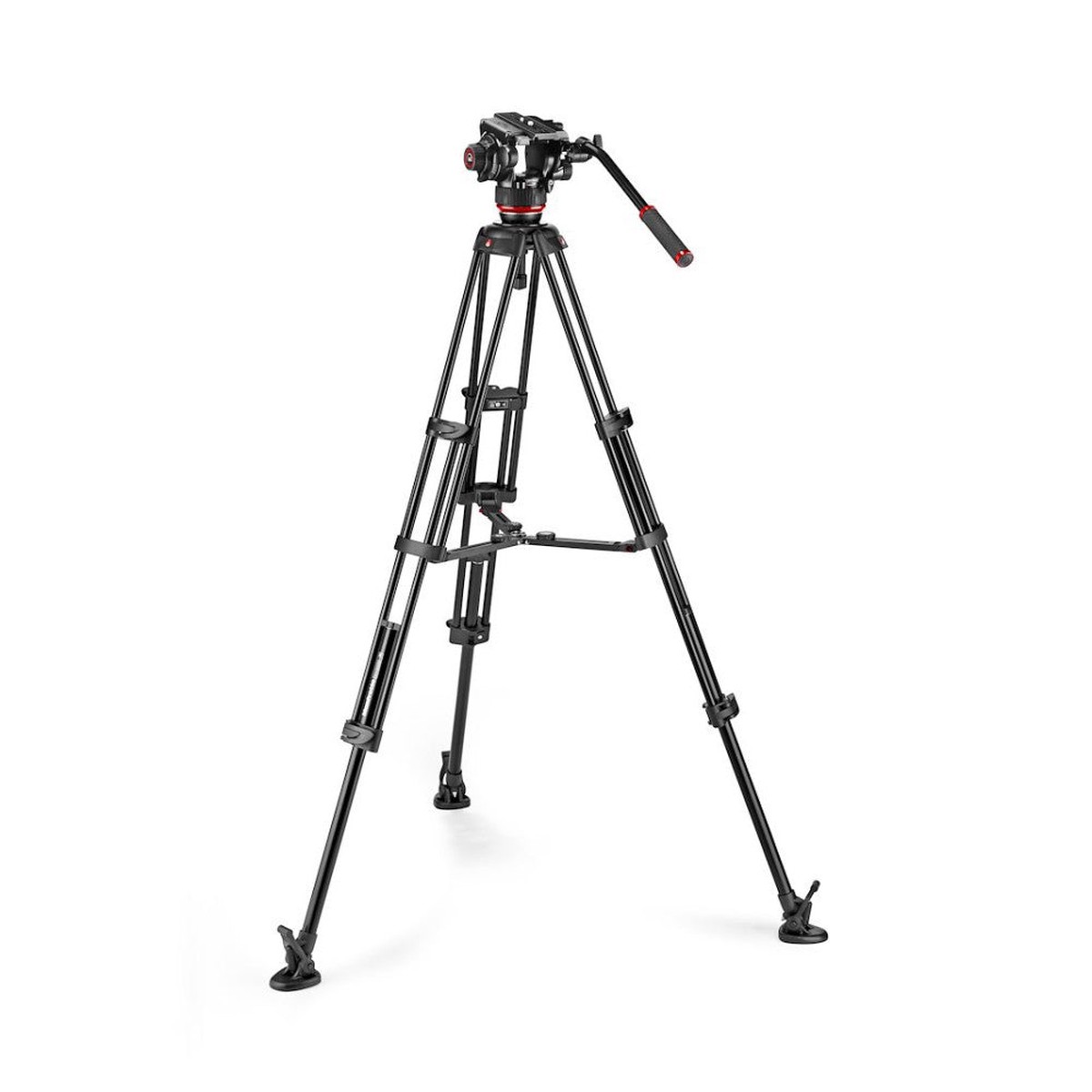 Manfrotto MVK504XTWINMA 504X Fluid Video Head with Aluminium Twin Leg Tripod