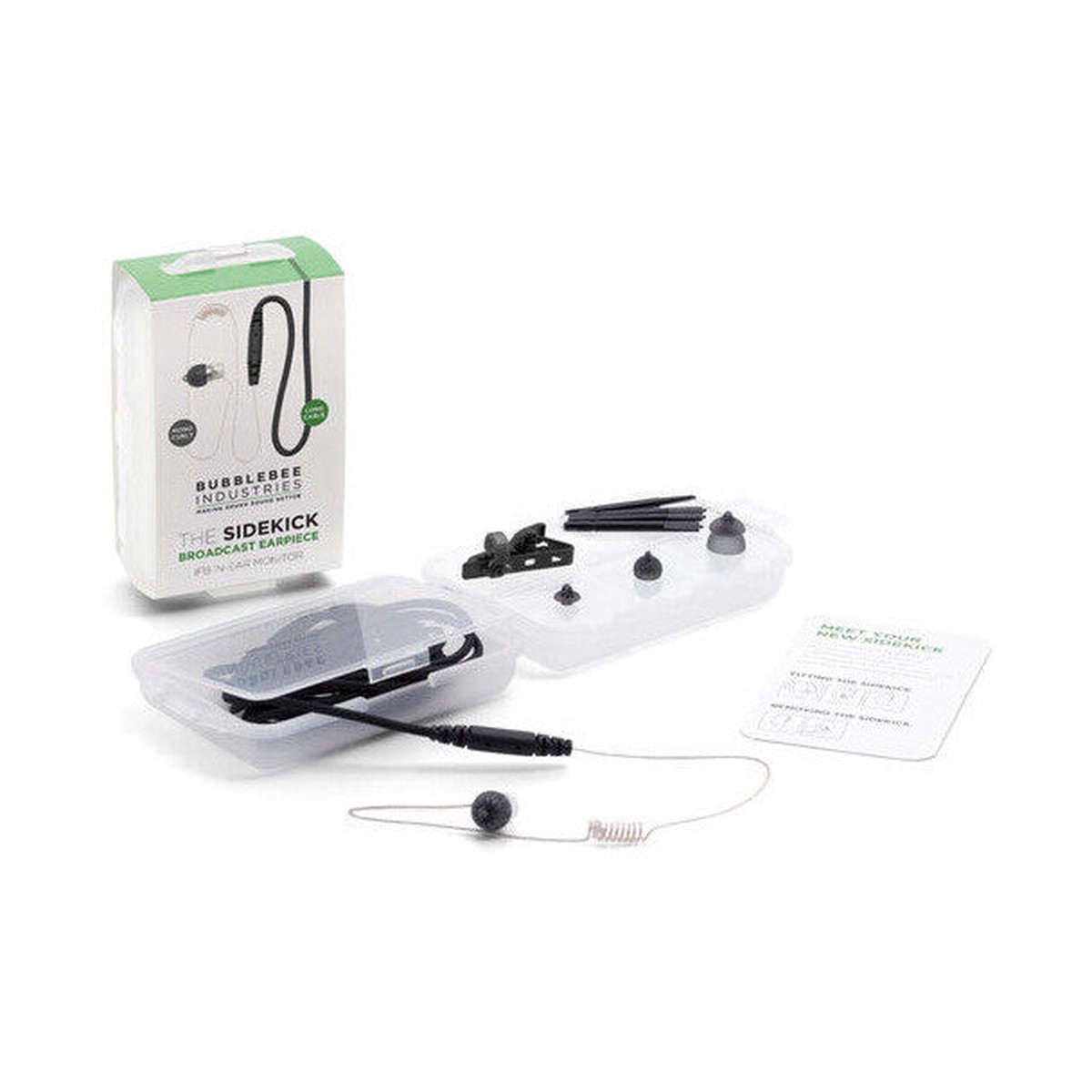 Bubblebee The Sidekick 3 Broadcast Earpiece - Mono Curly