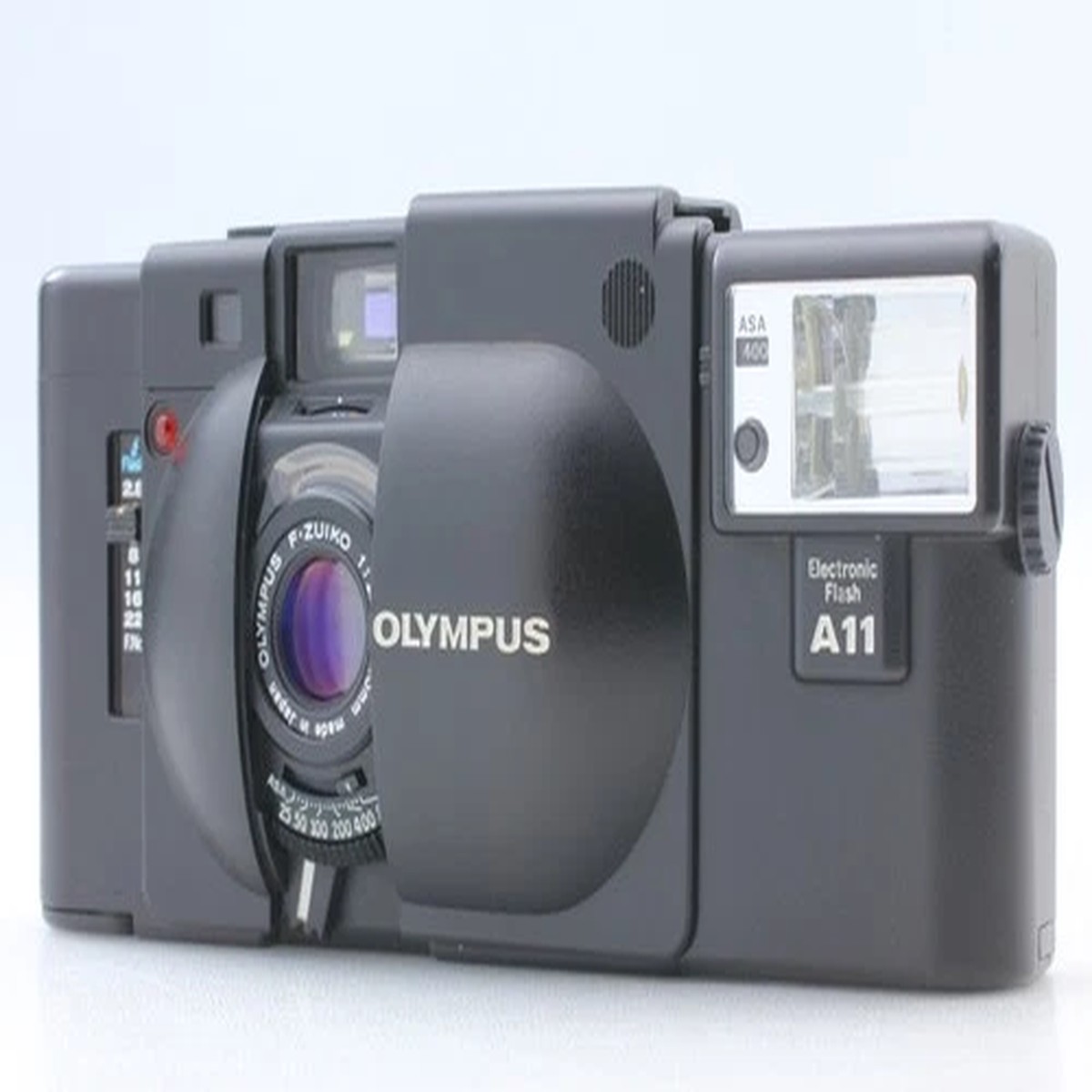 [ Near MINT ] Olympus XA Rangefinder 35mm Film Camera A11 Flash From JAPAN