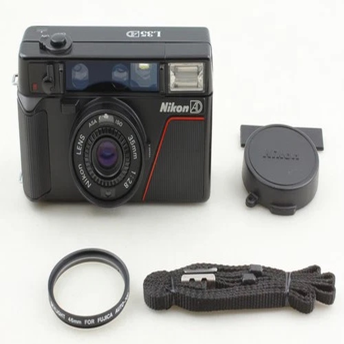 [ MINT+ ] Nikon L35AD ISO 400 Pikaichi Point & Shoot 35mm Film Camera From JAPAN