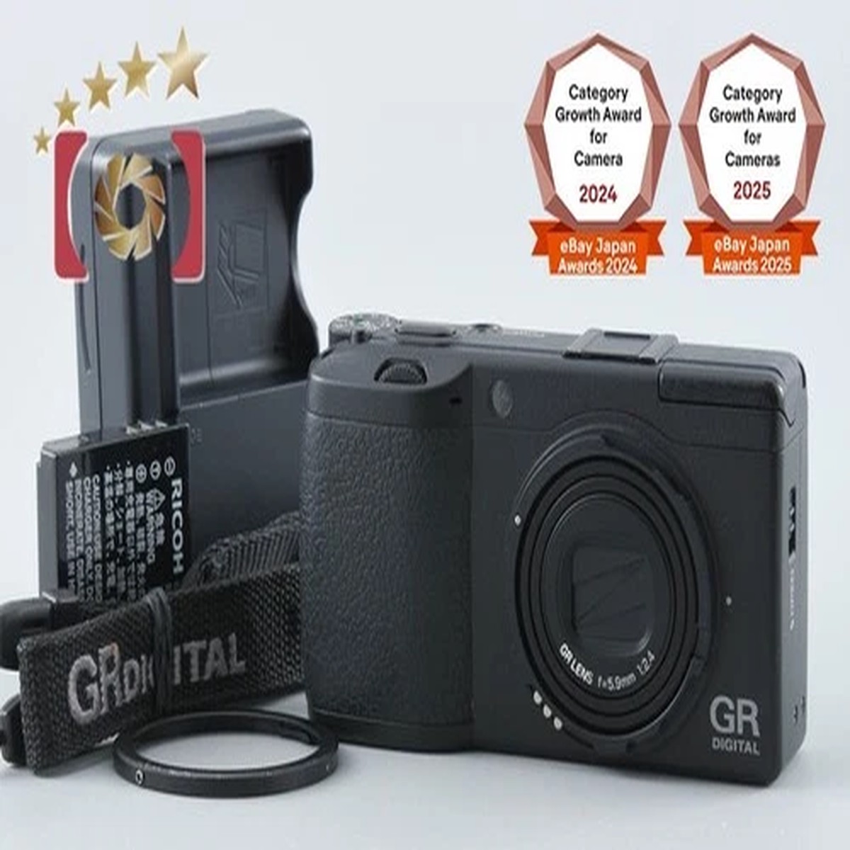 "Shutter count 97" Ricoh GR Digital II 10.0 MP Digital Camera from Japan