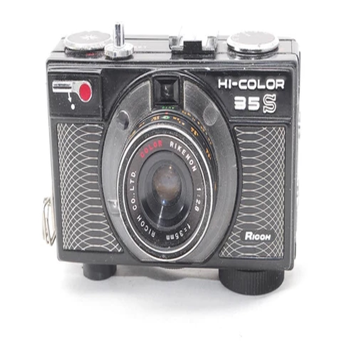 (7885) Ricoh Hi-Color 35 Film Camera Black Rikenon 35mm f2.8 Lens from JAPAN