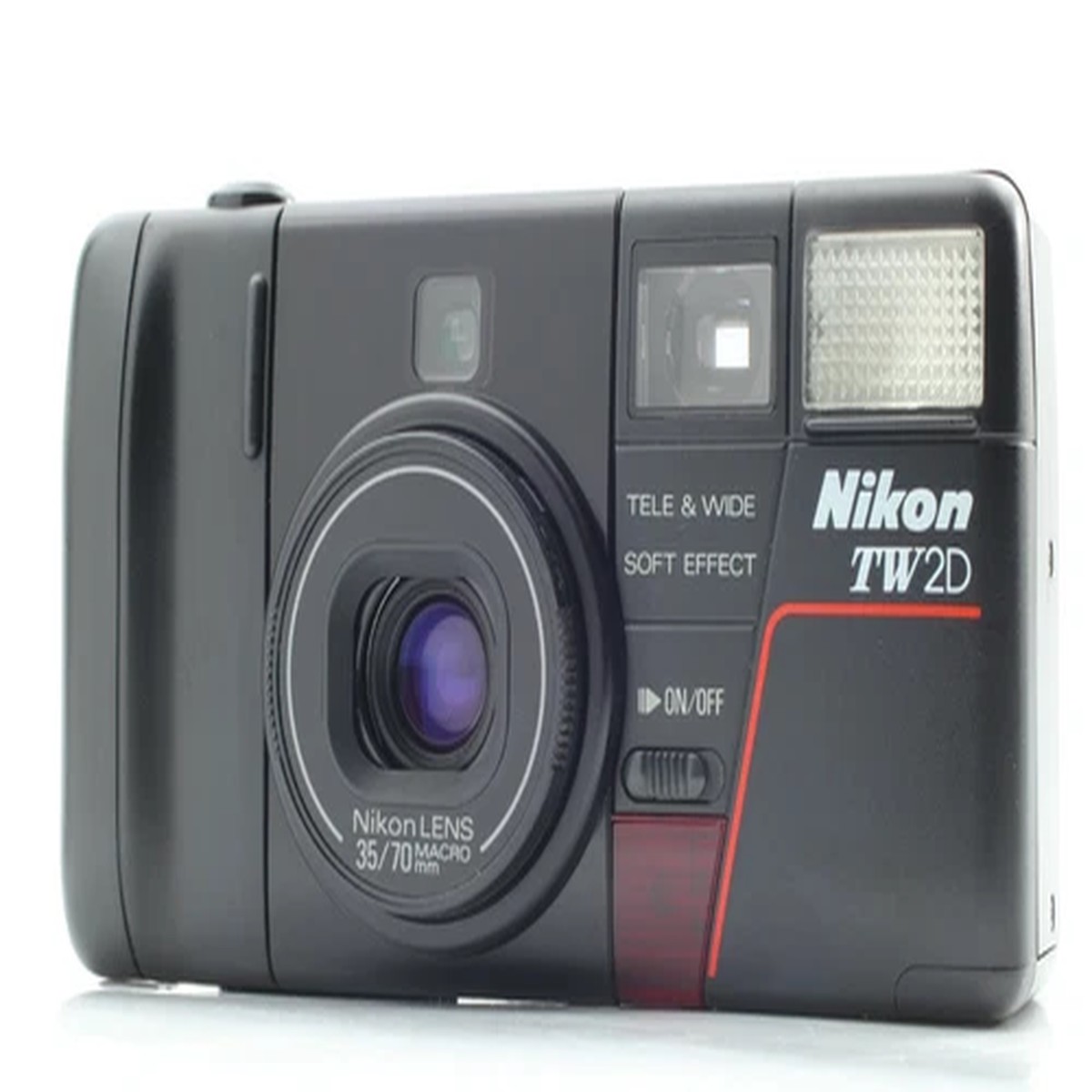 "Opt. MINT" Nikon TW2D Tele & Wid Point Shoot 35mm Film Camera From JAPAN