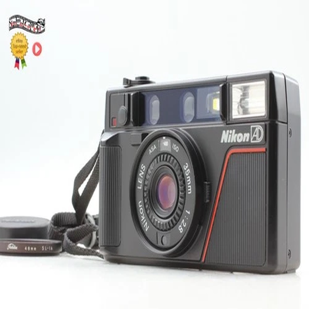 [ MINT w/cap ] Nikon L35AD L 35 AD ISO 400 Film Camera Point & Shoot From JAPAN