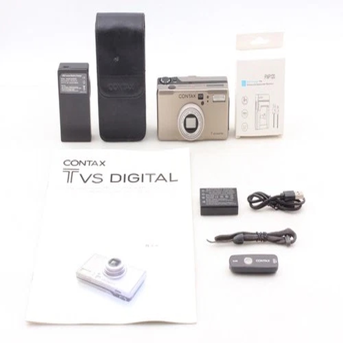 [ MINT w/ Case Battery charger ] Contax TVS Digital 5.0MP Camera From JAPAN