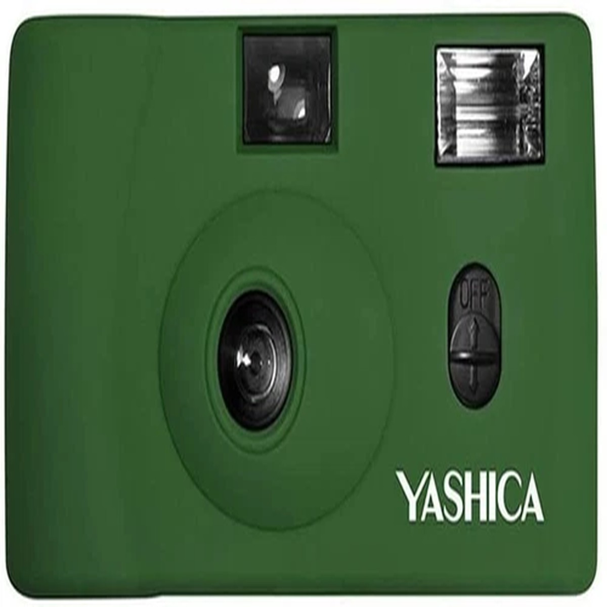 Yashica MF-1 Snapshot Art 35mm Film Camera, Army Green From JAPAN82